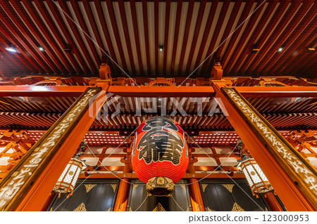 東京淺草寺夜景 123000953