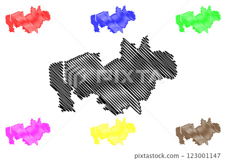 Wyre Non-metropolitan district, Borough (United Kingdom of Great Britain and Northern Ireland, ceremonial county Lancashire or Lancs, England) map vector illustration, scribble sketch map Wyre Non-metropolitan district, Borough (United Kingdom of Great Britain and Northern Ireland, ceremonial county Lancashire or Lancs, England) map vector illustration, scribble sketch map 123001147