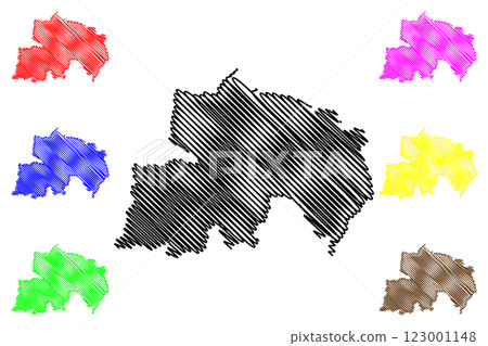 Wyre Forest Non-metropolitan district (United Kingdom of Great Britain and Northern Ireland, ceremonial county Worcestershire or Worcs, England) map vector illustration, scribble sketch map Wyre Forest Non-metropolitan district (United Kingdom of Great Britain and Northern Ireland, ceremonial county Worcestershire or Worcs, England) map vector illustration, scribble sketch map 123001148