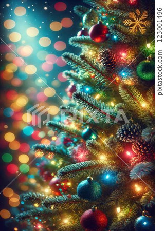 Christmas tree and Christmas image 123001496