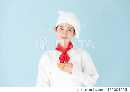 女廚師廚師服留給我們 123001926