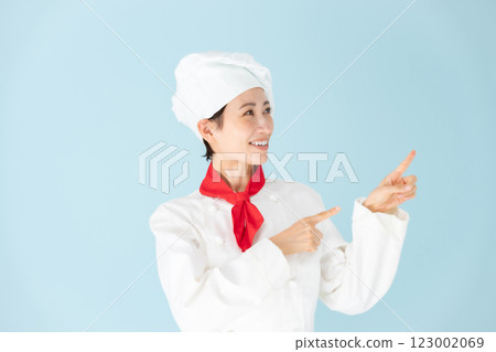 女廚師廚師外套指向 123002069