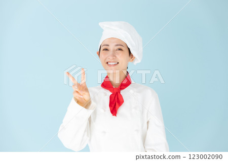 Female chef cook coat piece Female chef cook coat piece 123002090