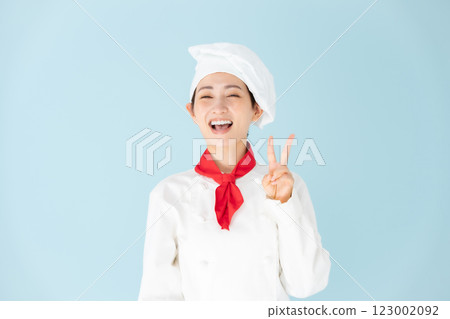 Female chef cook coat piece 123002092
