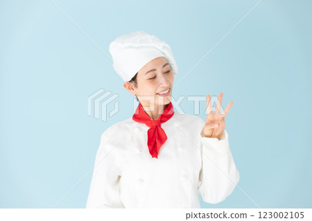 Female chef cook coat 3 123002105