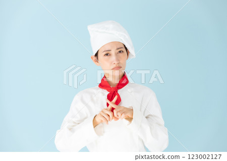 Female chef cook coat 123002127