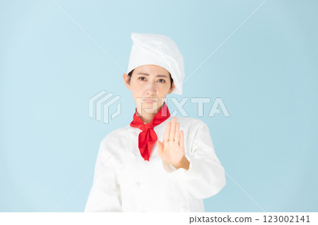Female chef cook coat not allowed Female chef cook coat not allowed 123002141