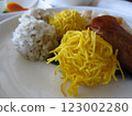 Chinese dumplings served on an airplane 123002280