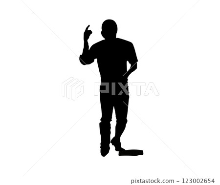 慶祝擊球的棒球運動員的剪影 慶祝擊球的棒球運動員的剪影 123002654