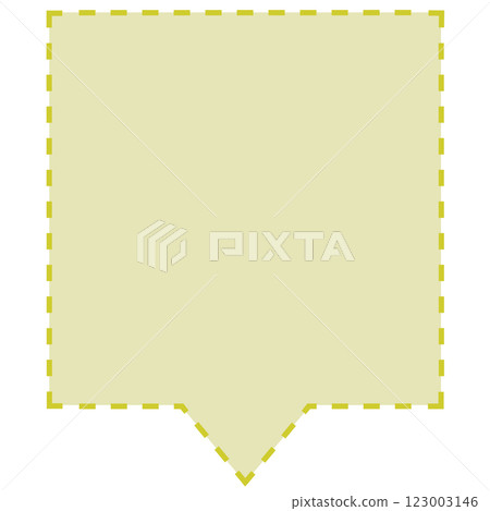 Simple dashed square speech bubble 2 (yellow) Simple dashed square speech bubble 2 (yellow) 123003146