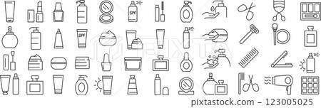 向量單色美線圖示集 向量單色美線圖示集 123005025