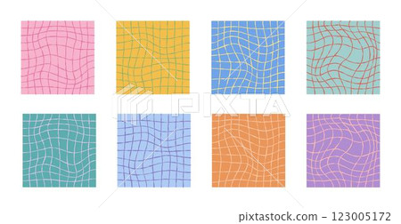 Psychedelic checkerboard poster 123005172