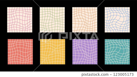 Psychedelic checkerboard poster 123005173