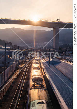View from the north-south free passage at Okaya Station 123005741