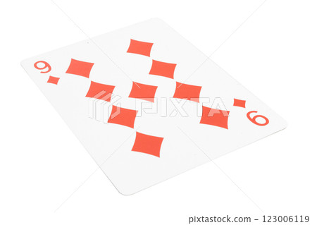 card gambling isolated on white background 123006119