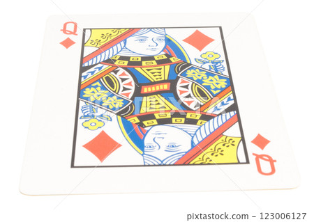 card gambling isolated on white background 123006127