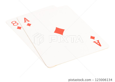 card gambling isolated on white background card gambling isolated on white background 123006134