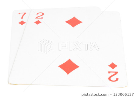 card gambling isolated on white background card gambling isolated on white background 123006137
