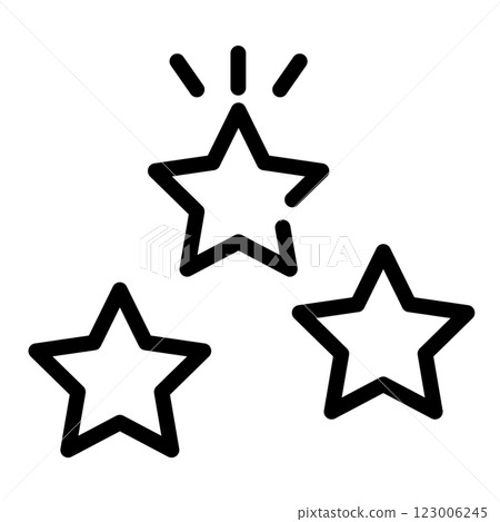 Simple star icons Simple star icons 123006245