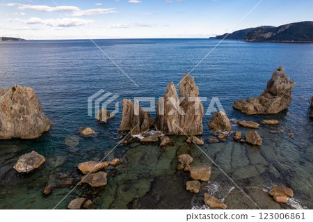 熊野的奇岩怪石 橋鬼岩（無人機空拍） 123006861