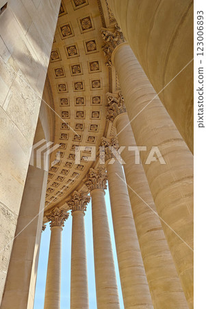 Grand Exterior of The Pantheon in Paris 123006893