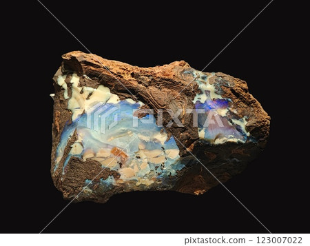 Close-Up View of Beautiful Opal Mineral Specimen 123007022