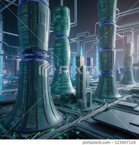 Images of digital, AI, big data, networks, etc. Images of digital, AI, big data, networks, etc. 123007126