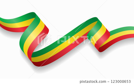 Malian flag wavy abstract background. Vector illustration. Malian flag wavy abstract background. Vector illustration. 123008653