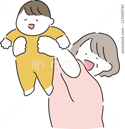 奶奶抱著一個嬰兒 奶奶抱著一個嬰兒 123009782