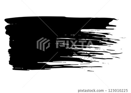 Abstract vector watercolor paint. Isolated grunge element for paper design. Ink paint brush stains or spots on white background 123010225