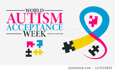 Embracing Neurodiversity, World Autism Acceptance Week design templet, poster, banner Embracing Neurodiversity, World Autism Acceptance Week design templet, poster, banner 123010682