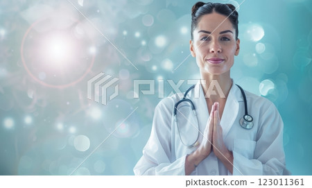 Naturopathic Consultation. Holistic Doctor Portrait 123011361
