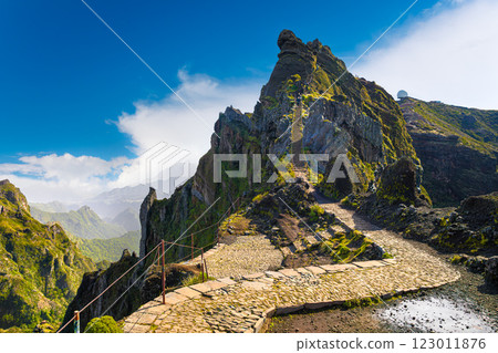 Beautiful view of Pico do Arieiro on Madeira island, Portugal Beautiful view of Pico do Arieiro on Madeira island, Portugal 123011876