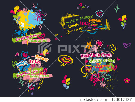 Colorful Friendship Quotes with Fun Designs Colorful Friendship Quotes with Fun Designs 123012127