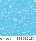 Playful Blue Background with Inspirational Quotes 123012133