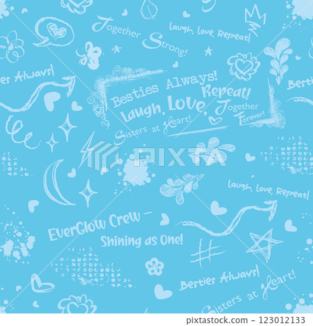 Playful Blue Background with Inspirational Quotes Playful Blue Background with Inspirational Quotes 123012133