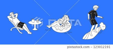 Woman snorkeling underwater 123012191