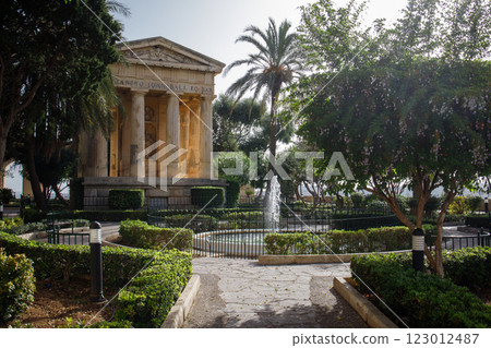 Lower Barakka Gardens in Valletta, Malta Lower Barakka Gardens in Valletta, Malta 123012487