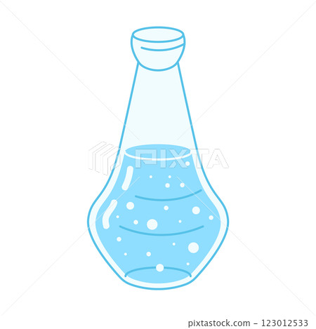 Glass bottle filled with fresh drinking water Glass bottle filled with fresh drinking water 123012533