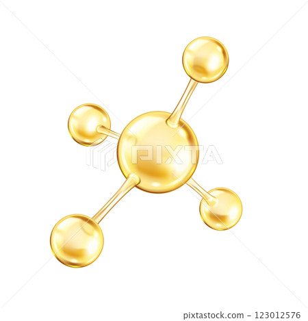 Rotating collagen molecular structure from golden spheres 123012576