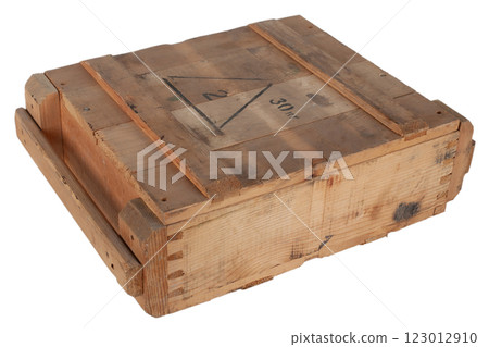 Army ammunition wooden crate. Army ammunition wooden crate. 123012910