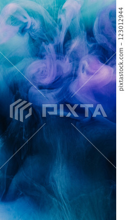 Smoke explosion. Paint water. Defocused purple blue color gradient shiny particles texture vapor wave flow abstract art background. Smoke explosion. Paint water. Defocused purple blue color gradient shiny particles texture vapor wave flow abstract art background. 123012944