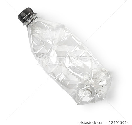 Used plastic bottles on white Used plastic bottles on white 123013014