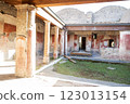 Naples Pompeii view of the ruins stones of the ancient historical city 123013154