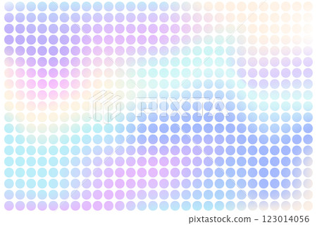 Gradient texture with halftone dots. Pixel holographic dots background. Pastel background with specks and spots. Abstract pattern 123014056