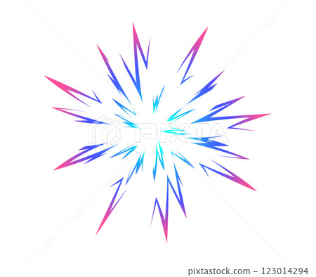 Colorful Starburst. Bomb gradient blast .Vector Big explosion. Abstract comic book explosion flash Flash beam explosion flash glow . Anime graphic illustration 123014294