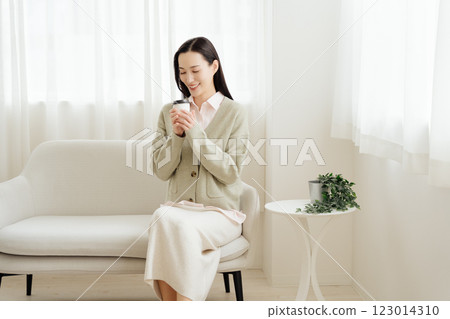 Business woman taking a break Business woman taking a break 123014310