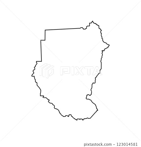 Sudan Map Icon 123014581