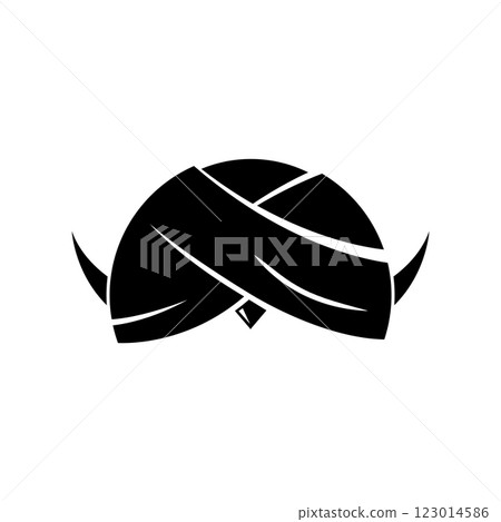 Blangkon icon, a typical Javanese hat, Indonesia. Blangkon icon, a typical Javanese hat, Indonesia. 123014586