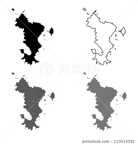 Mayotte Map Icon Element Mayotte Map Icon Element 123014592